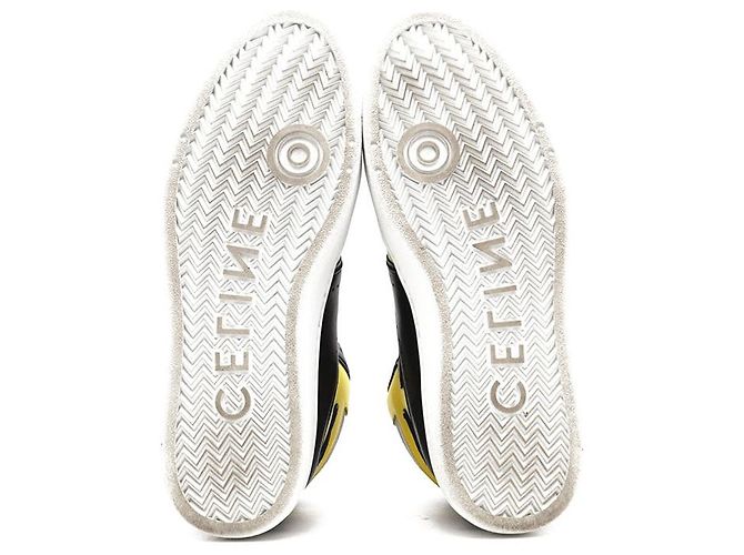 Céline Celine CT-01 Leather Sneaker Black Yellow - view 9