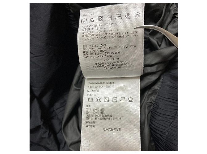 Moncler ABITO Nylon Down Dress Nero - vista 11