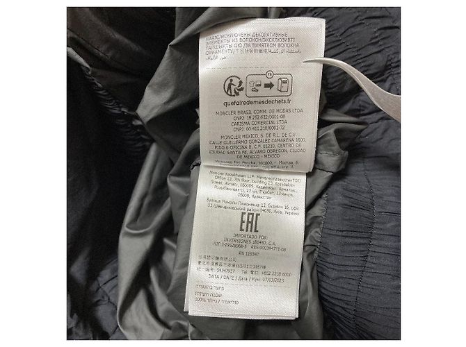 Moncler ABITO Nylon Down Dress Nero - vista 9