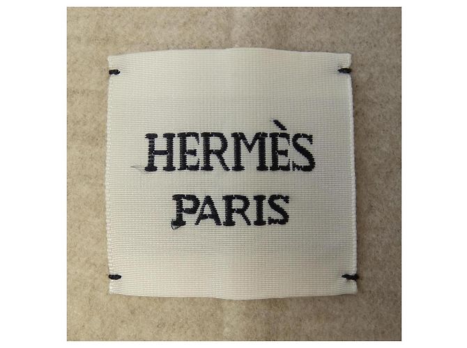 Hermès Chaleco largo Double Face 100% Baby Cashmere 34 Beige - vista 4