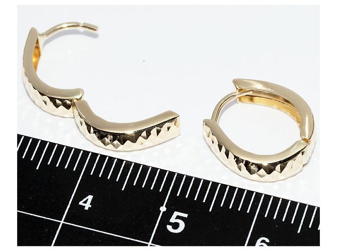 Autre Marque LuxUness Au750 Ohrringe Gold Golden - Ansicht 3