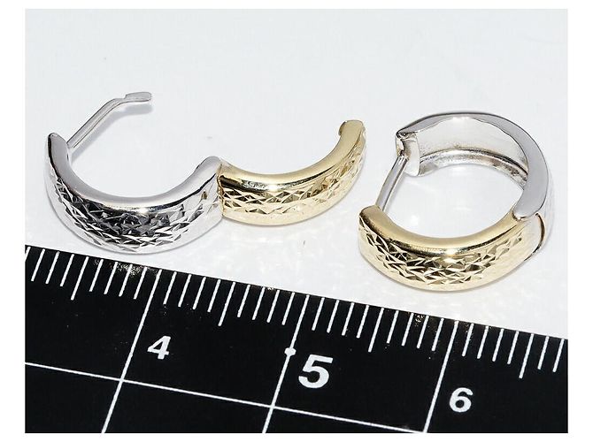 Autre Marque LuxUness Au750 Ohrringe Gold Golden - Ansicht 3