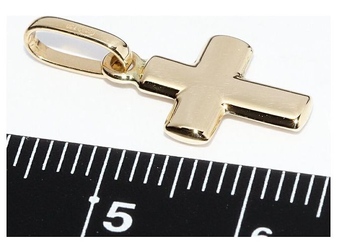 Autre Marque Pendente Croce LuxUness in Oro Au750 D'oro - vista 3