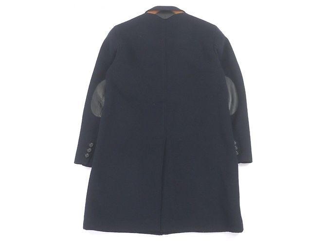 COACH Chester Wool Lamb Leather Coat Blue Navy blue - view 4