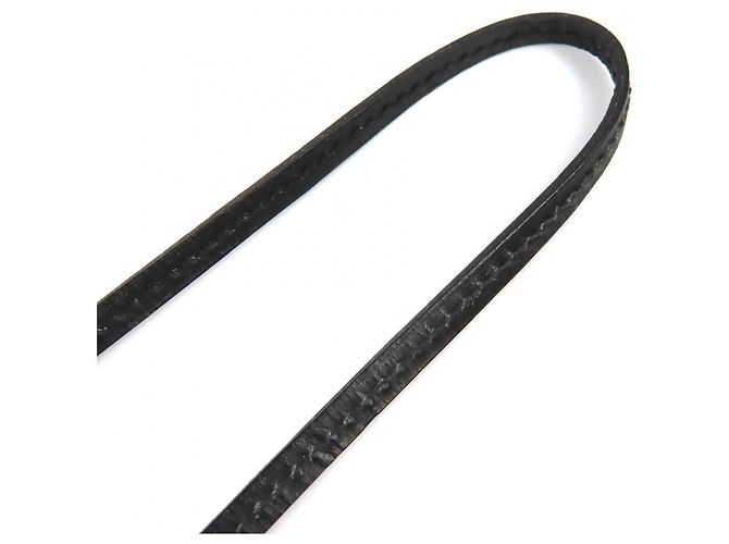 Collar de cuero Hermès Clochette Negro - vista 5