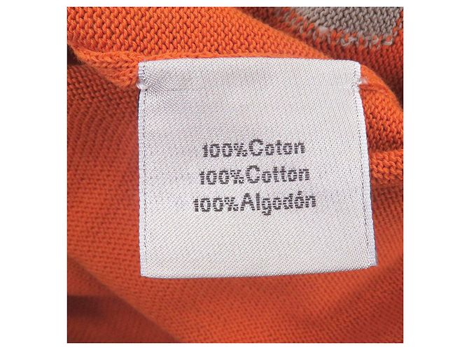 Polo Hermès in cotone XS Arancione - vista 6