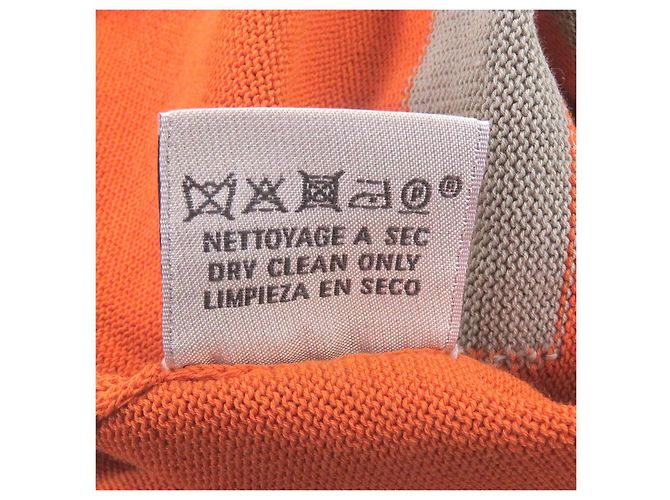 Polo Hermès in cotone XS Arancione - vista 7