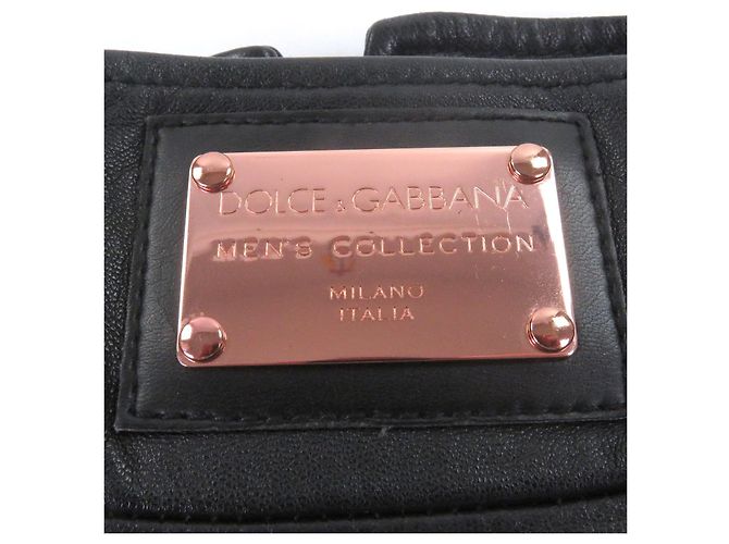Dolce & Gabbana Chaqueta de piel de cordero Dolce&Gabbana Negro - vista 6