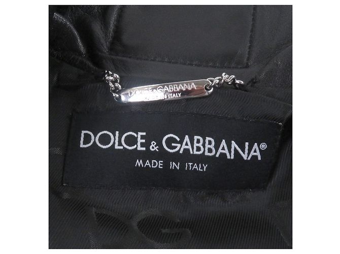 Dolce & Gabbana Chaqueta de piel de cordero Dolce&Gabbana Negro - vista 7