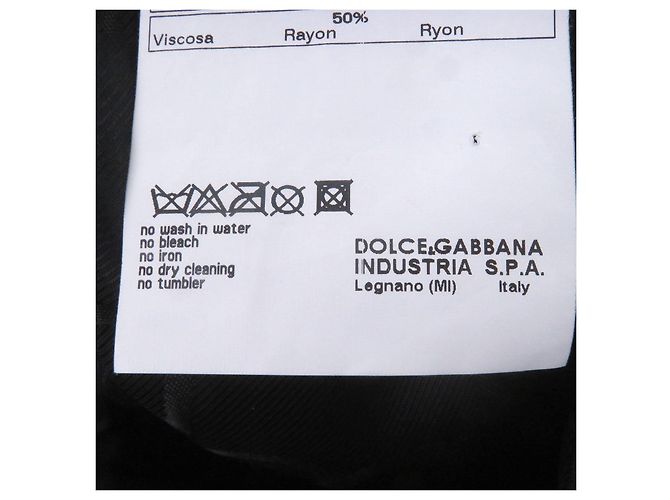 Dolce & Gabbana Chaqueta de piel de cordero Dolce&Gabbana Negro - vista 9