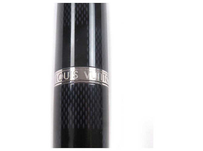 Penna a sfera Louis Vuitton Grand Tour Damier Graphite Nero Argento - vista 6