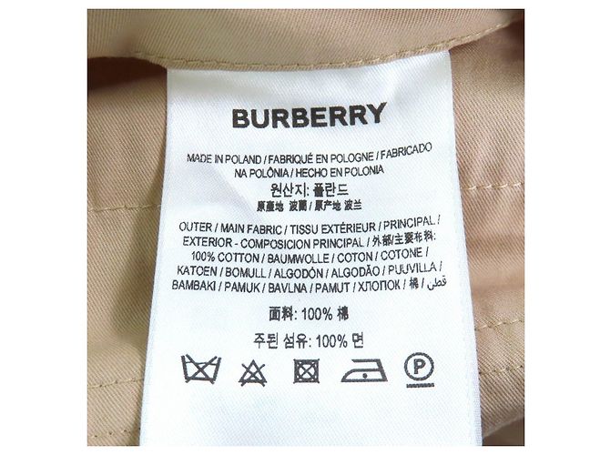 Trench Coat de Algodão Burberry Bege - vista 11