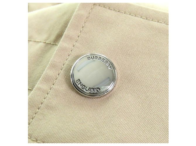 Trench Coat de Algodão Burberry Bege - vista 7