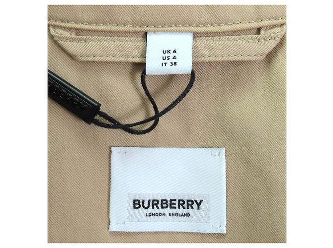 Trench Coat de Algodão Burberry Bege - vista 9