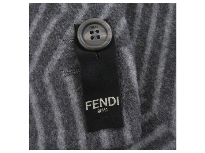 Fendi Chester Wollmantel Braun - Ansicht 7