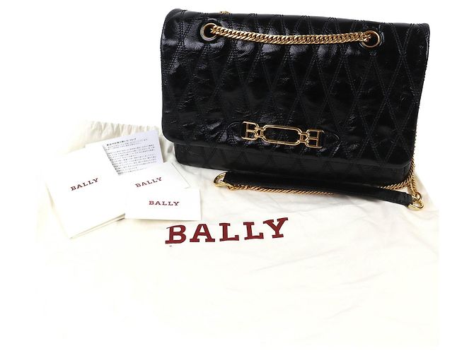 Borsa a tracolla in pelle Bally VIVA SM Viva Logo Nero - vista 2
