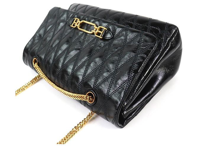 Borsa a tracolla in pelle Bally VIVA SM Viva Logo Nero - vista 4