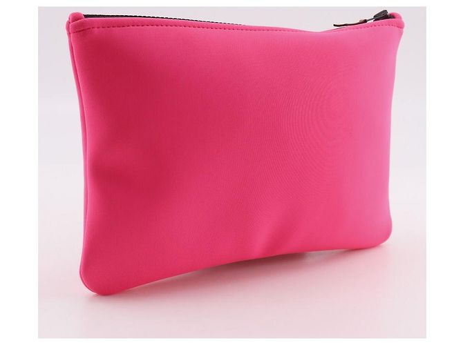 Bolsa Hermès Neobain MM em poliuretano Rosa - vista 3