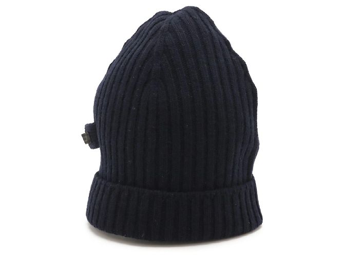 Gorro de lã Prada Azul Marinho - vista 2