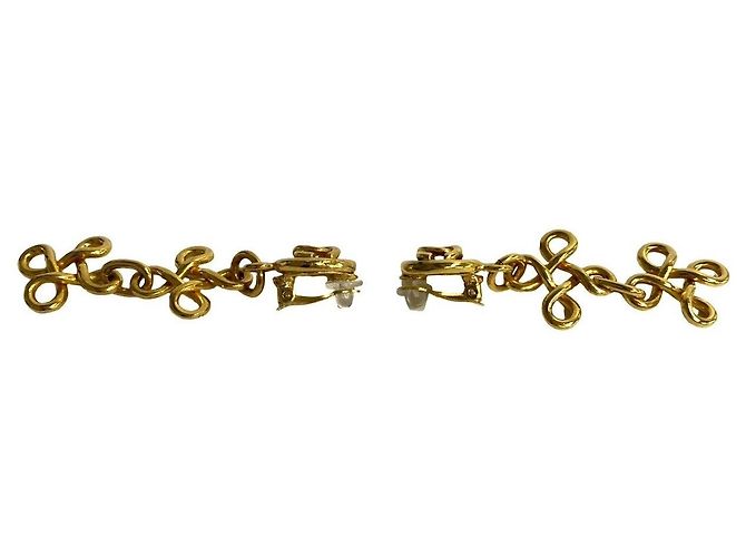 Pendientes de clip Chanel Dorado - vista 4