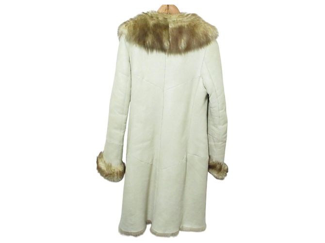 Casaco de pele de carneiro Max Mara Cru - vista 2