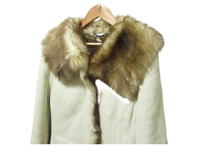 Casaco de pele de carneiro Max Mara Cru - vista 4