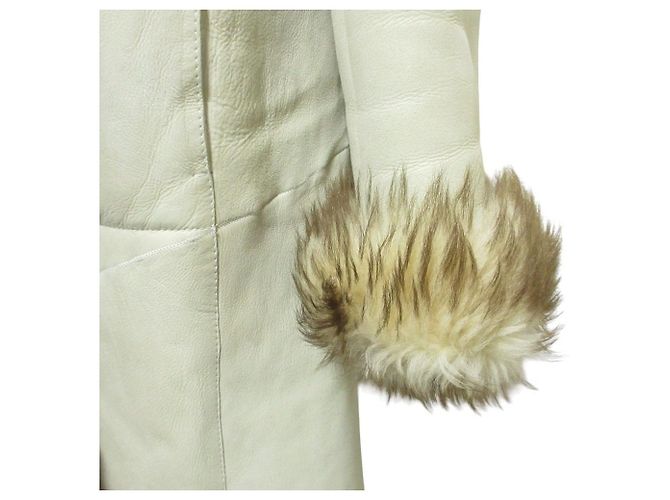 Casaco de pele de carneiro Max Mara Cru - vista 5