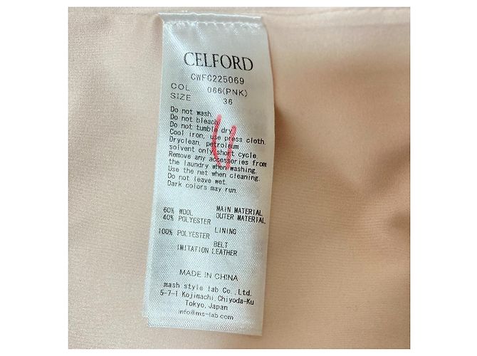 Autre Marque Abrigo sin cuello CELFORD Rosa - vista 6
