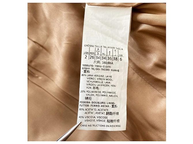 Casaco Max Mara Melton Bege Camel Camelo - vista 5