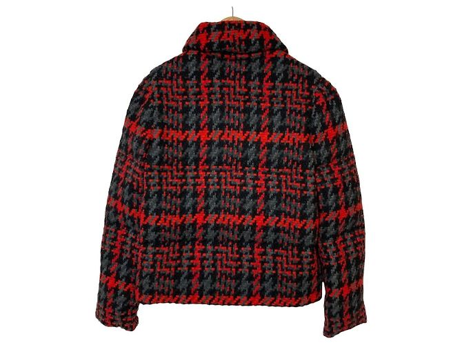 Autre Marque DKNY Tweed-Daunenjacke Schwarz - Ansicht 2