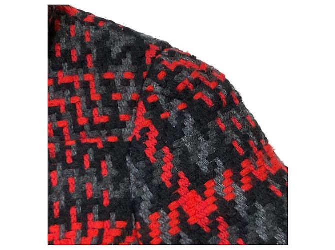 Autre Marque DKNY Tweed-Daunenjacke Schwarz - Ansicht 7
