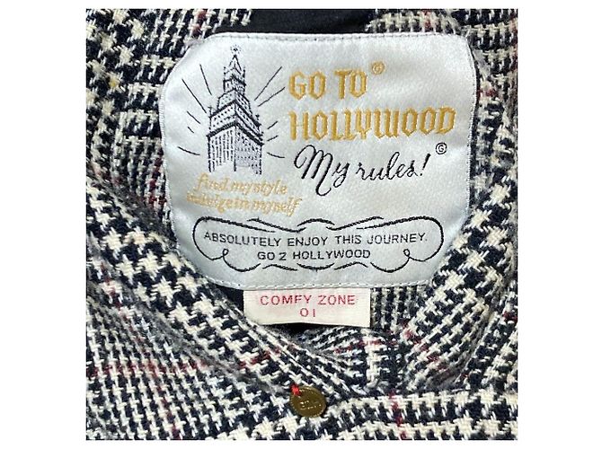 Autre Marque Abrigo reversible acolchado Glen Check Go To Hollywood Negro - vista 6
