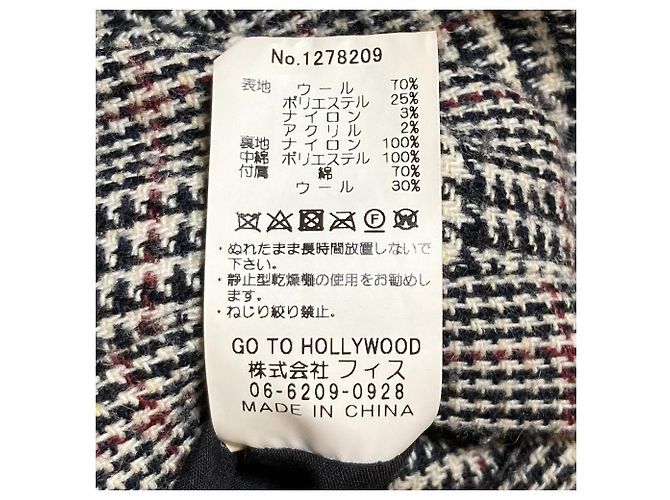 Autre Marque Abrigo reversible acolchado Glen Check Go To Hollywood Negro - vista 8