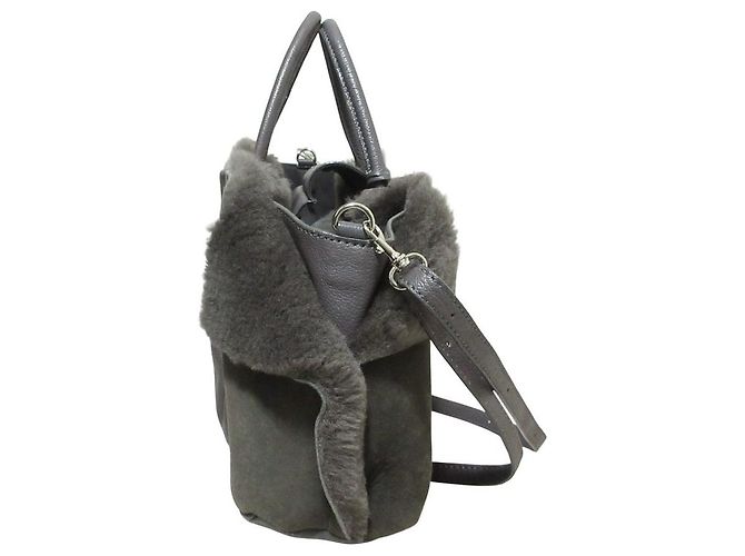 Autre Marque Borsa a mano 2 vie Potior in shearling Marrone - vista 5