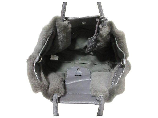 Autre Marque Borsa a mano 2 vie Potior in shearling Marrone - vista 8