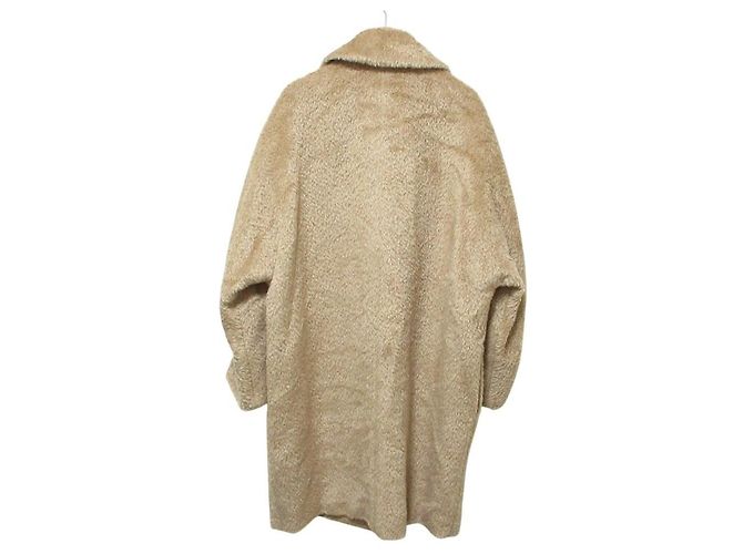 Cappotto Max Mara STUDIO Shaggy Alpaca Beige Cammello - vista 2