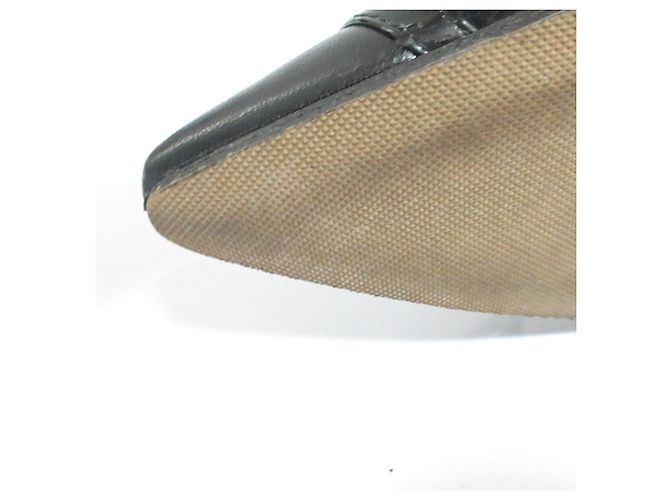 Décolleté a punta in pelle traforata Jimmy Choo Nero - vista 11