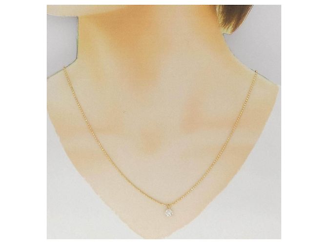 Autre Marque Collier en diamant Au750 Doré - vue 6
