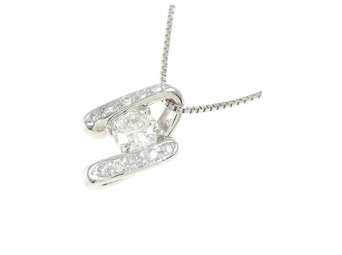 Autre Marque Collar de diamantes PT900 PT850 Plata - vista 3