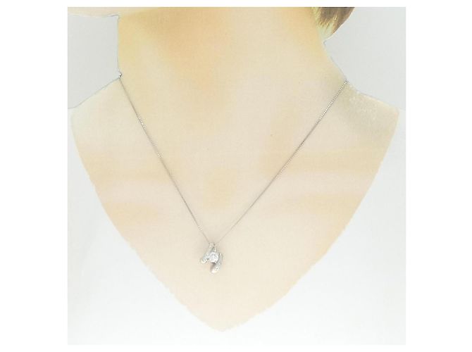 Autre Marque Collar de diamantes PT900 PT850 Plata - vista 6