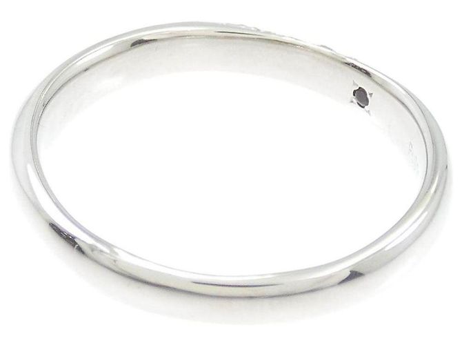 Autre Marque Anillo de Pt900 con diamantes Plata - vista 3