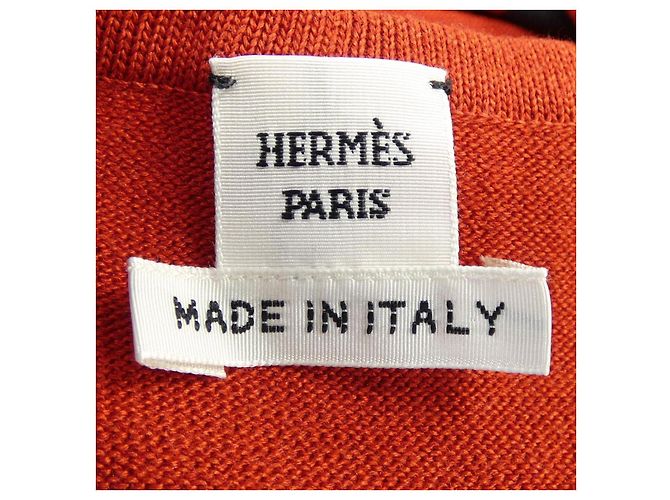 Hermès Vestido twillene Hermes GRAND TRALALA Roja Verde - vista 5