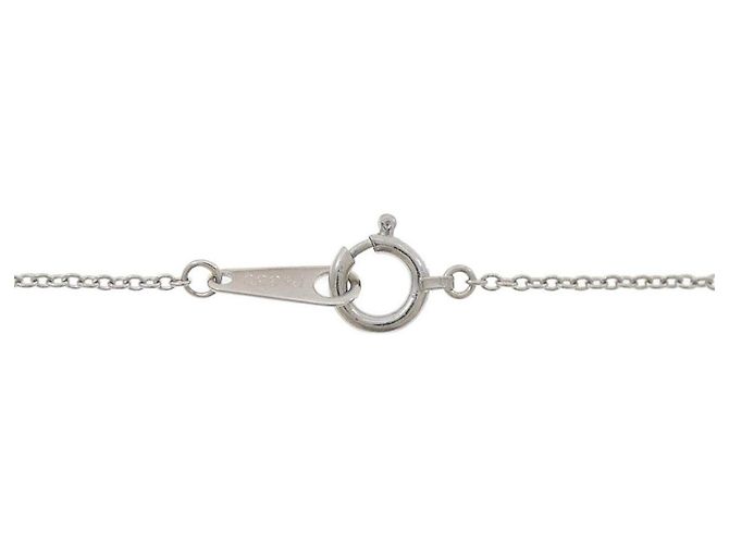 Autre Marque Collana Cuore con Diamanti PT900 PT850 Argento - vista 5