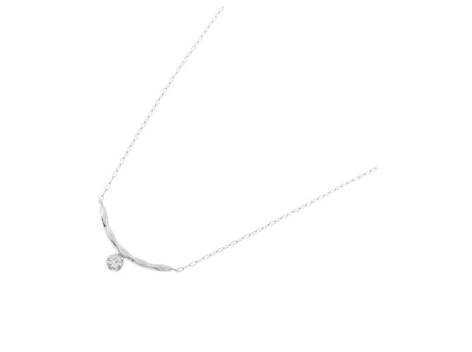 Autre Marque Diamantenhalskette PT950 PT850 Silber - Ansicht 2