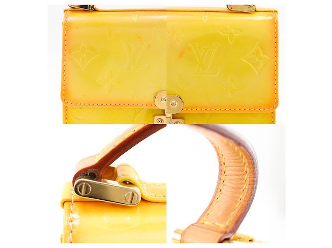 Louis Vuitton Spring Street Monogram Vernis Handtasche Gelb - Ansicht 10