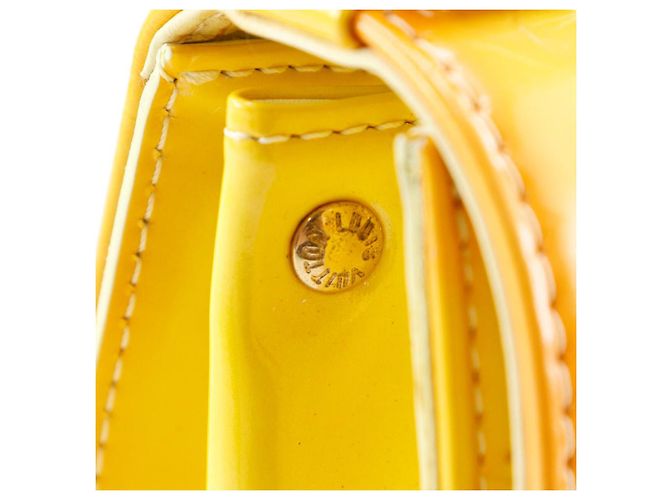 Louis Vuitton Spring Street Monogram Vernis Handtasche Gelb - Ansicht 16