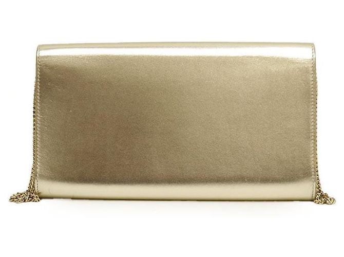 Clutch Roger Vivier Efflorescence em cetim e couro Dourado - vista 5