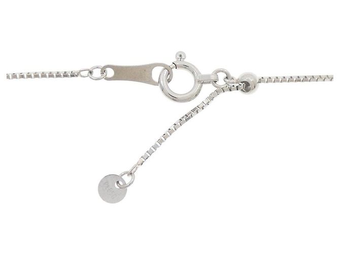 Autre Marque Collana a tre diamanti Pt900 Pt850 Argento - vista 5