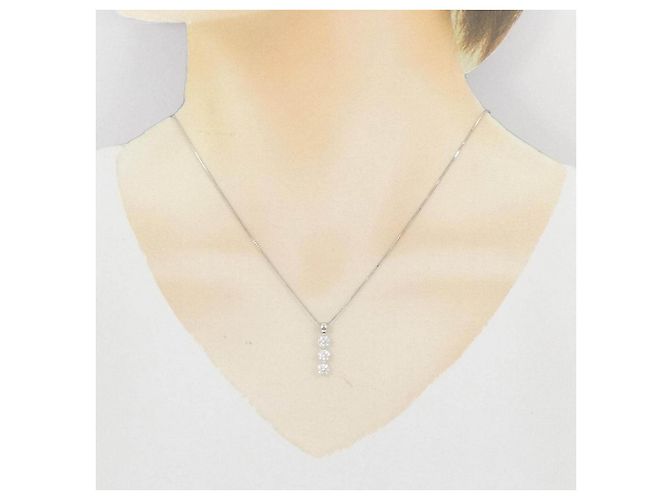 Autre Marque Collar de diamantes Pt950 Pt850 Plata - vista 6