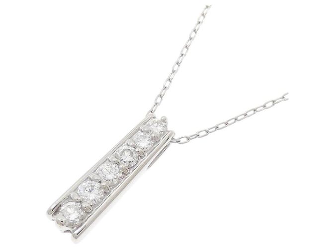 Autre Marque Collar de diamantes PT900 PT850 Plata - vista 3